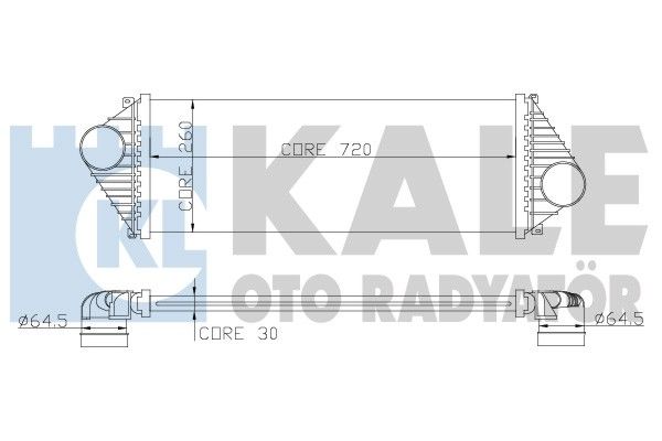 KALE OTO RADYATÖR Kompressoriõhu radiaator 343200